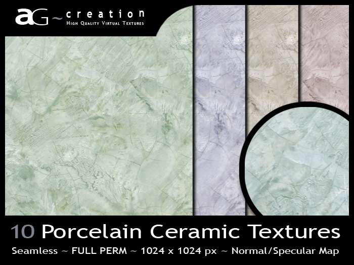 ~AG~ Creation ~ Porcelain Ceramic Textures Full Perm