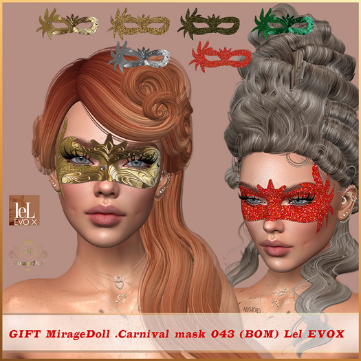 GIFT MirageDoll .Carnival mask 043 (BOM) Lel EVOX