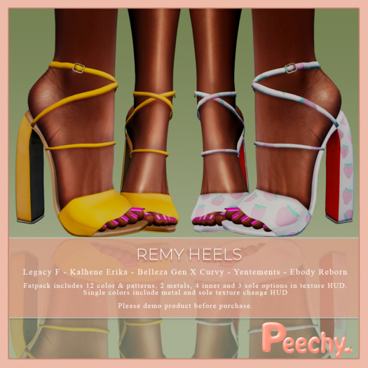 Peechy. Remy Heels - Orange 