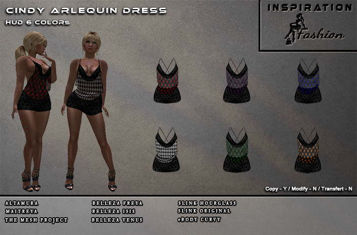 DEMO Cindy Harlequin Dress