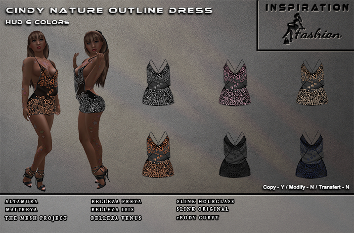 Cindy Nature Outline Dress