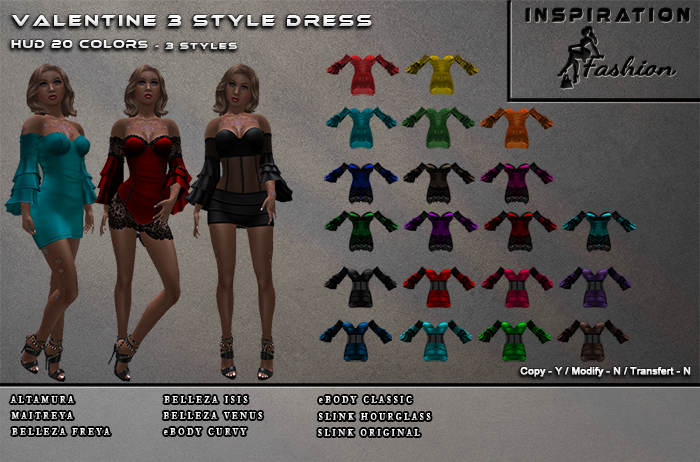 DEMO Valentine 3 Syles Dress