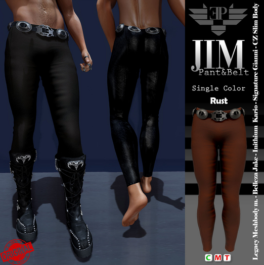 L'Emporio&PL ::*Jim*:: Trousers and Belt -Rust-