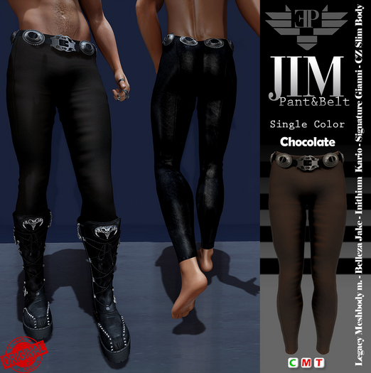L'Emporio&PL ::*Jim*:: Trousers and Belt-Chocolate-