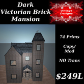 Dark Victorian Brick Mansion