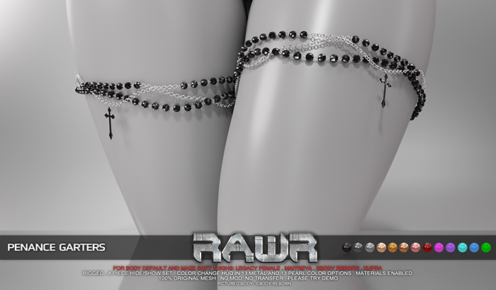 RAWR! Penance Garters DEMO (add me)
