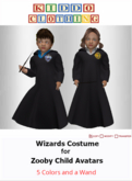 * KC * Wizards Costume for Zooby Child Avatars