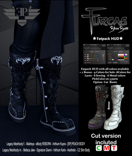 FATPACK  L'Emporio&PL ::*Furcas*::-Biker Boot-