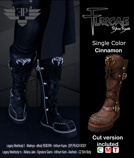 L'Emporio&PL ::*Furcas*::-Biker Boot-Cinnamon-