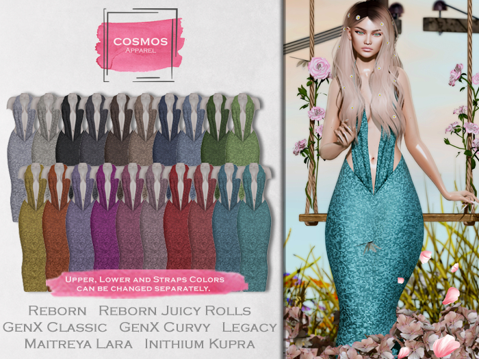 [COSMOS] Sophia Formal Gown Sequin / 20 Colors Fatpack Demo