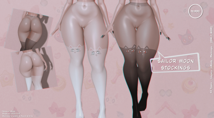 Mimmi Collection #Sailor Moon Stockings_White