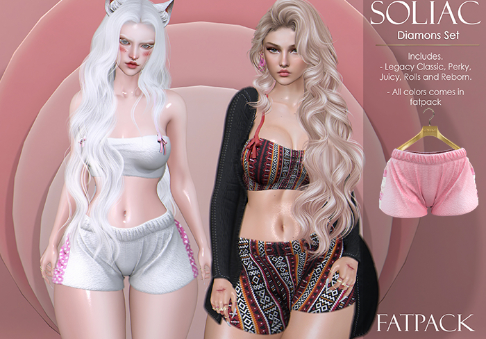 SOLIAC - Shorts Diamons - Pink