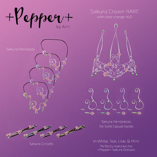 +Pepper+ Sakura Crown RARE