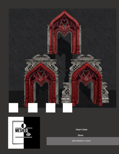 MeshedUp: Heart Gate Silver Pack 