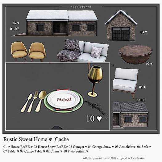 {YD} Rustic Sweet Home - Plate Setting