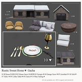 {YD} Rustic Sweet Home - Plate Setting