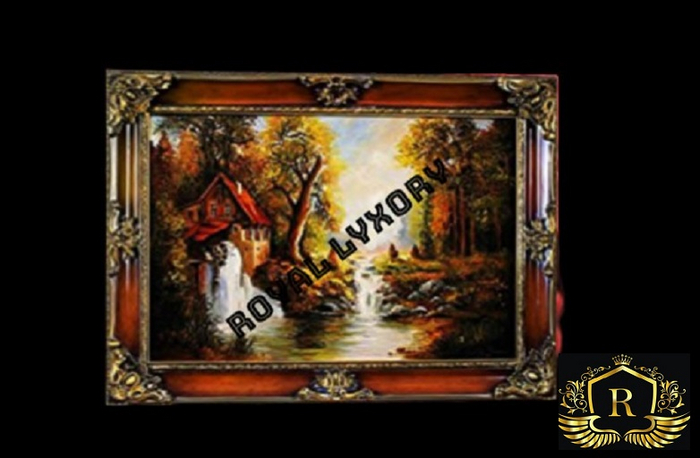 Royal Peint and Golden Frame