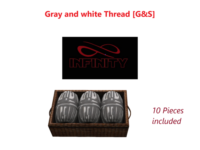 Gray and white Thread [G&S]