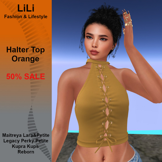 LiLi - Pasha Halter Orange