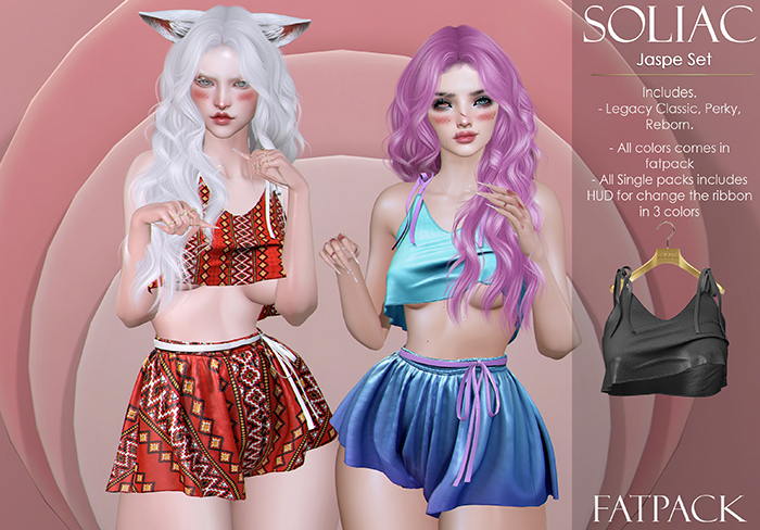 SOLIAC - Top Jaspe - Black