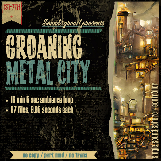 Sounds Great! Single Controller - Groaning Metal City