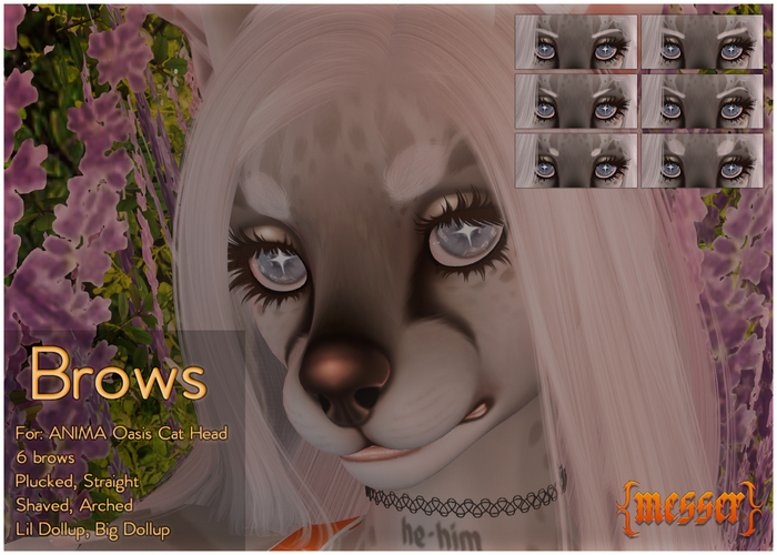 M! Oasis Cat Just Woke Up Brows :{Tintable}: