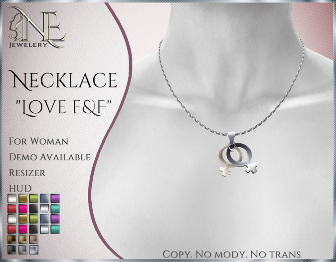 !! NE! Necklace fem2 "Love f&f" Demo