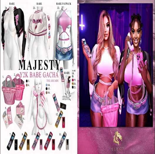 22. MAJESTY - Paris Outfit FATPACK RARE