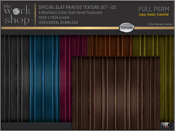 SPECIAL SLAT PAINTED TEXTURE SET-02