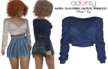 adorsy - Jenny Top Blue - Maitreya/Legacy-Nerido/Lara Petite/Reborn-Juicy