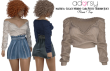 Top Jenny Top- Maitreya Top Legacy Top Nerido Top Lara Petite Shorts Reborn Top Juicy Top