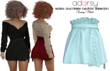 adorsy - Jenny Skirt Light Blue - Maitreya/Legacy-Nerido/Lara Petite/Reborn-Juicy