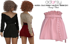 adorsy - Jenny Skirt Pink - Maitreya/Legacy-Nerido/Lara Petite/Reborn-Juicy