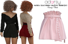 adorsy - Jenny Skirt Soft Pink - Maitreya/Legacy-Nerido/Lara Petite/Reborn-Juicy