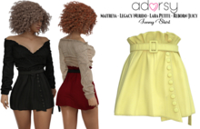 adorsy - Jenny Skirt Yellow - Maitreya/Legacy-Nerido/Lara Petite/Reborn-Juicy
