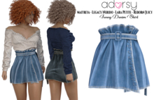 adorsy - Jenny Denim Skirt Blue - Maitreya/Legacy-Nerido/Lara Petite/Reborn-Juicy