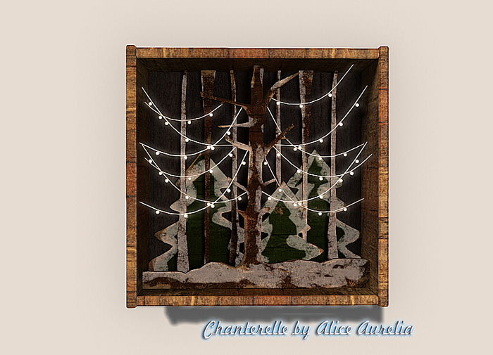 4. Myrrine. Cozy winter set small winter display