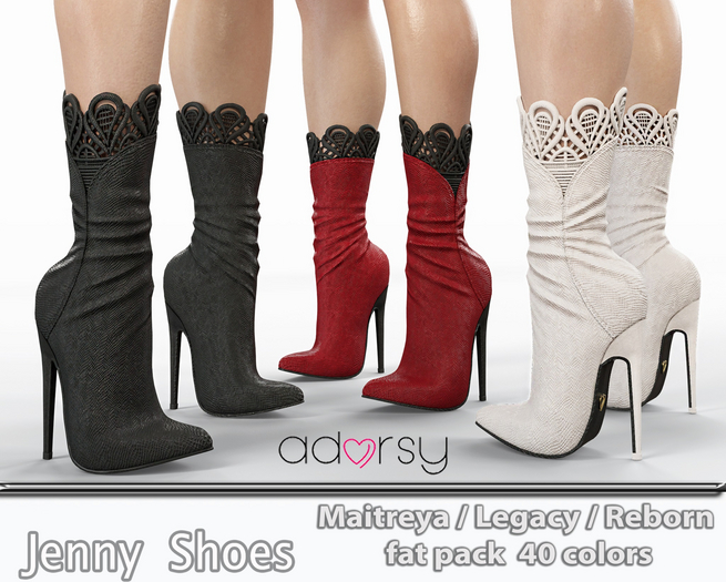 adorsy - Jenny Heels Fatpack - Maitreya/Legacy-Nerido/Lara Petite/Reborn-Juicy