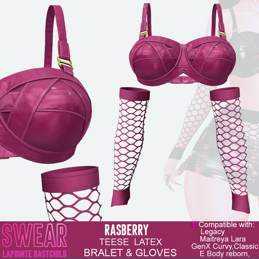 Latex Bralet Teese Color