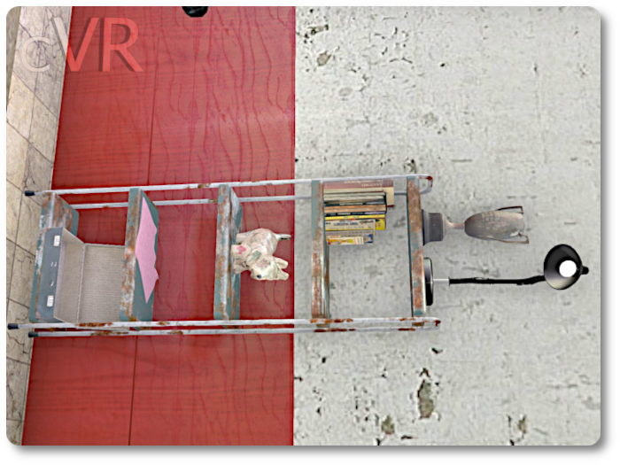 cVR SET Rusted metal shelves v3 box