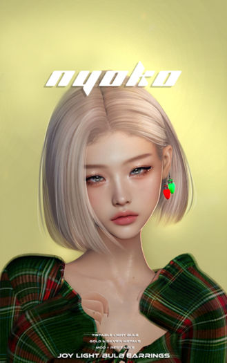 Nyoko - JOY light bulb earrings