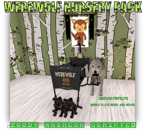MERCI~WEREWOLF NURSERY SET