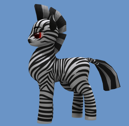 OP zebra mane & tail