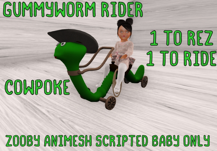 MERCI~GUMMYWORM RIDER COWPOKE