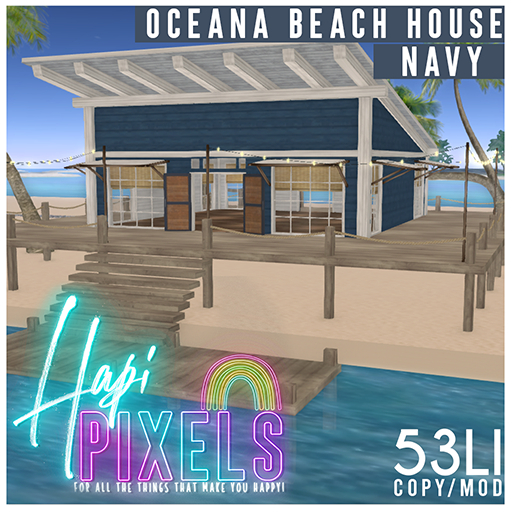 [*** Hapi Pixels ***]  Oceana Beach House - Navy 