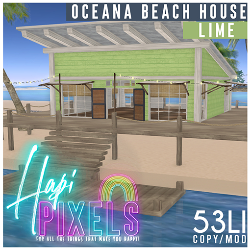 [*** Hapi Pixels ***]  Oceana Beach House - Lime 