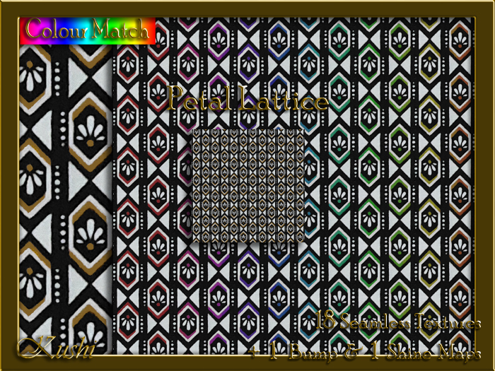 Petal Lattice Seamless Texture Pack