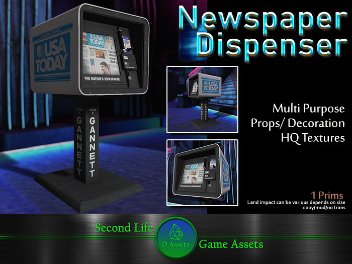 :D.Assets: - Newspaper Dispenser [ADD ME]