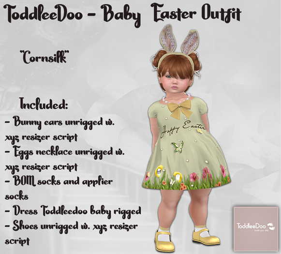 TODDLEEDOO Babys first easter - cornsilk