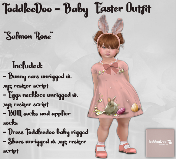 TODDLEEDOO Babys first easter - salmon